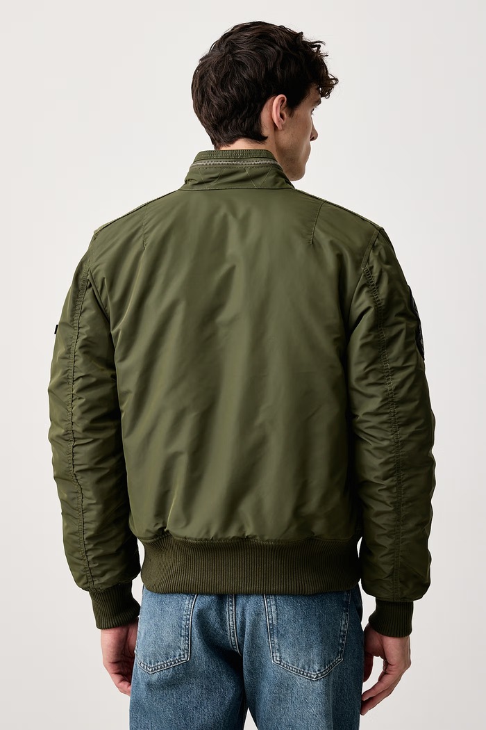 Odzież Alpha Industries Kurtka przejściowa męska Aviation Jackets Engine 103101 zielony