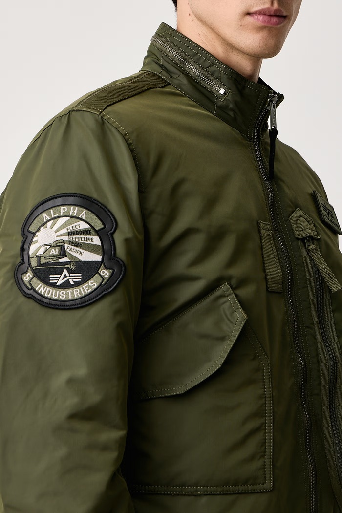 Kurtka przejściowa męska Aviation Jackets Engine Alpha Industries 103101 zielony