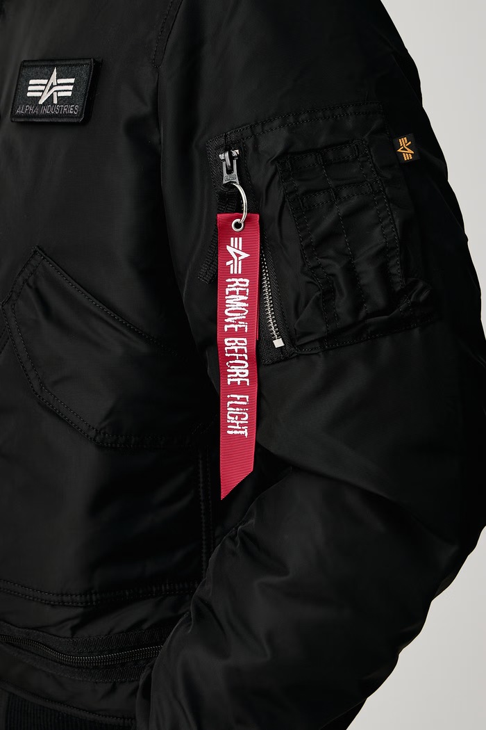 Kurtka przejściowa męska Aviation Jackets Engine Alpha Industries 103101 czarny