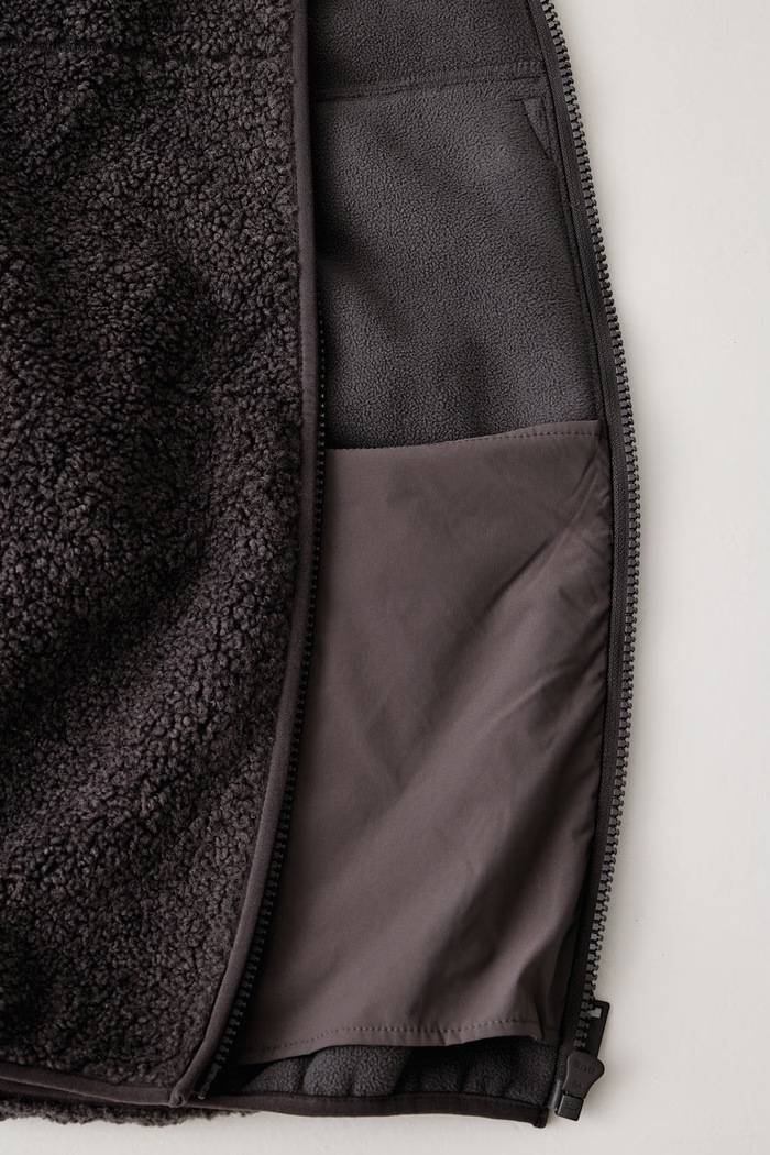 Maison Kitsuné Fleece bluza rozpinana polarowa męska MRMWV11WM2046