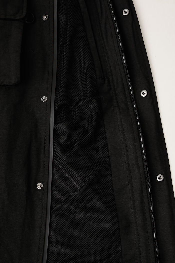 Maison Kitsuné Windbreaker kurtka przejściowa z bawełną męska MRMWV03WQ4103