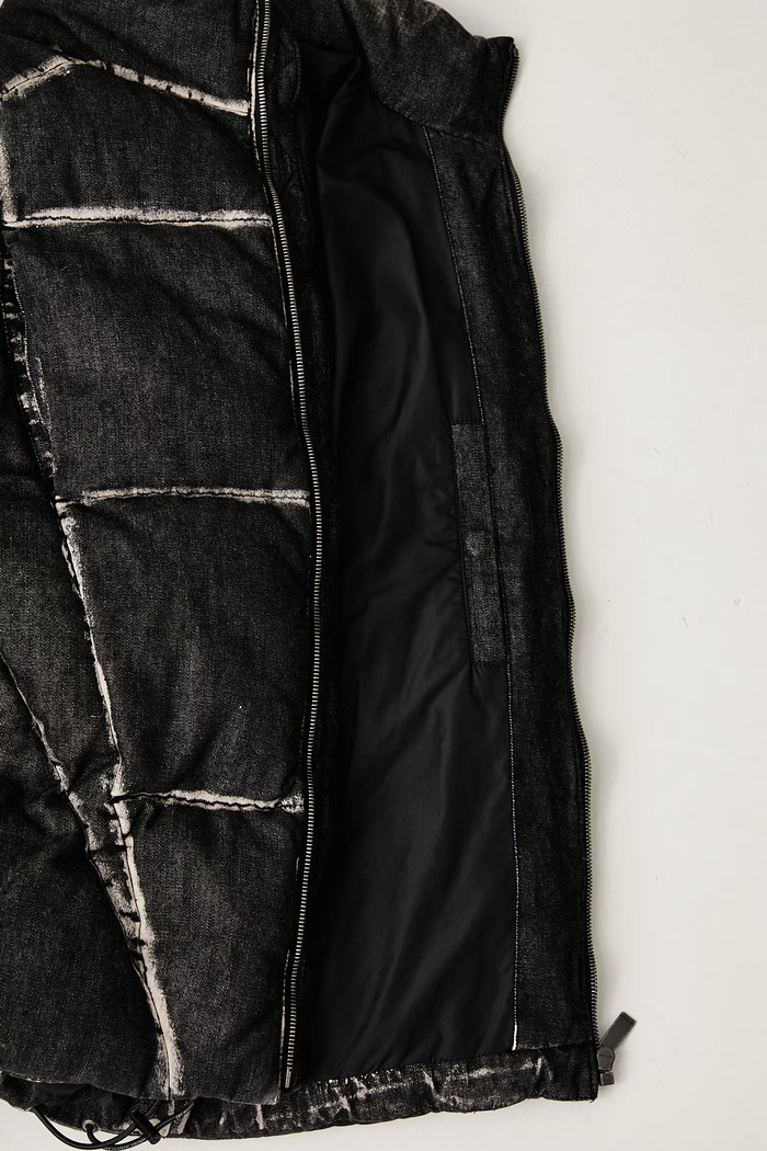 Off-White Bookish Cott Den Racing Puffer зимняя куртка из хлопка для мужчин 44MED06DF26D001001