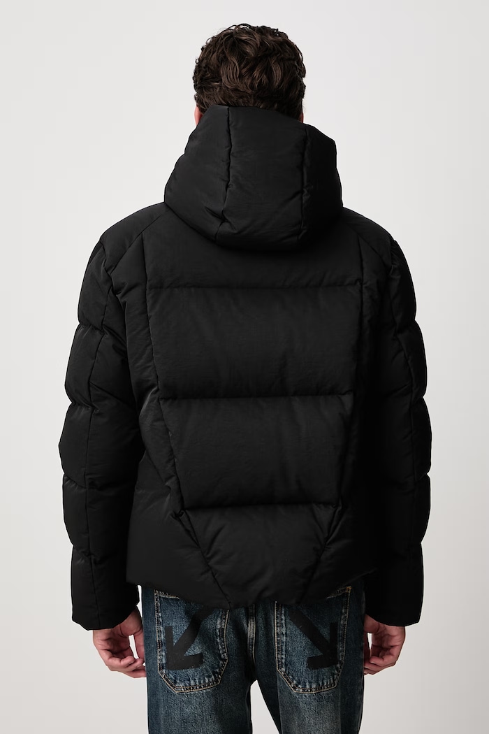 Одежда Off-White Bookish Nyl Twill Racing Puffer зимняя куртка для мужчин 44MED06CF26F001001 чёрный