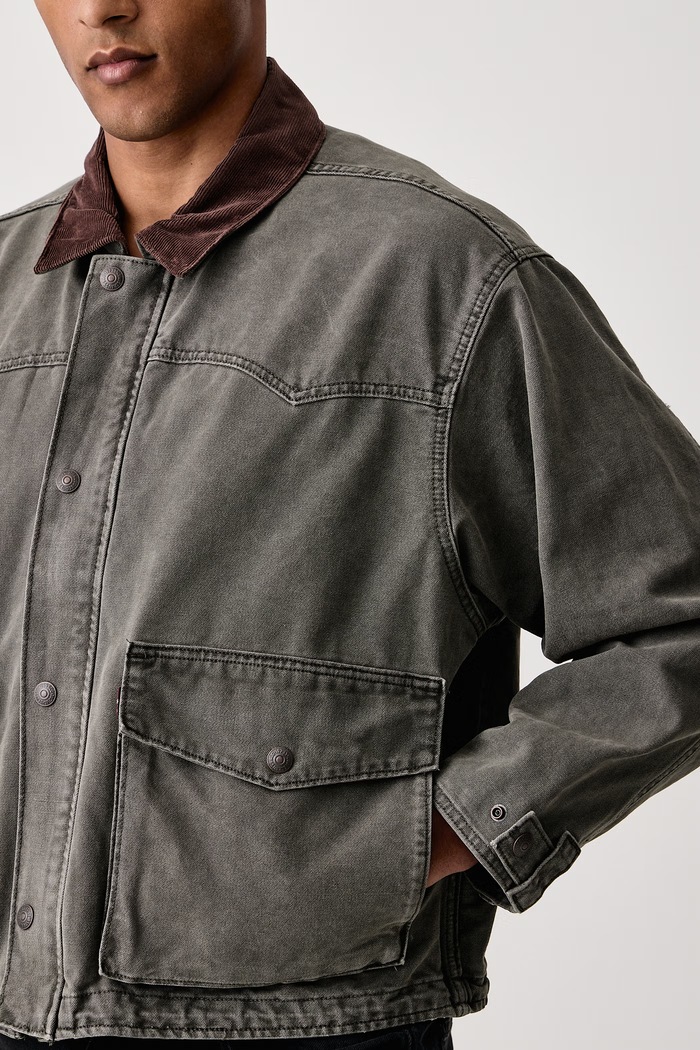 Kurtka przejściowa męska bawełniana HILLTOP Levi's 007SO zielony