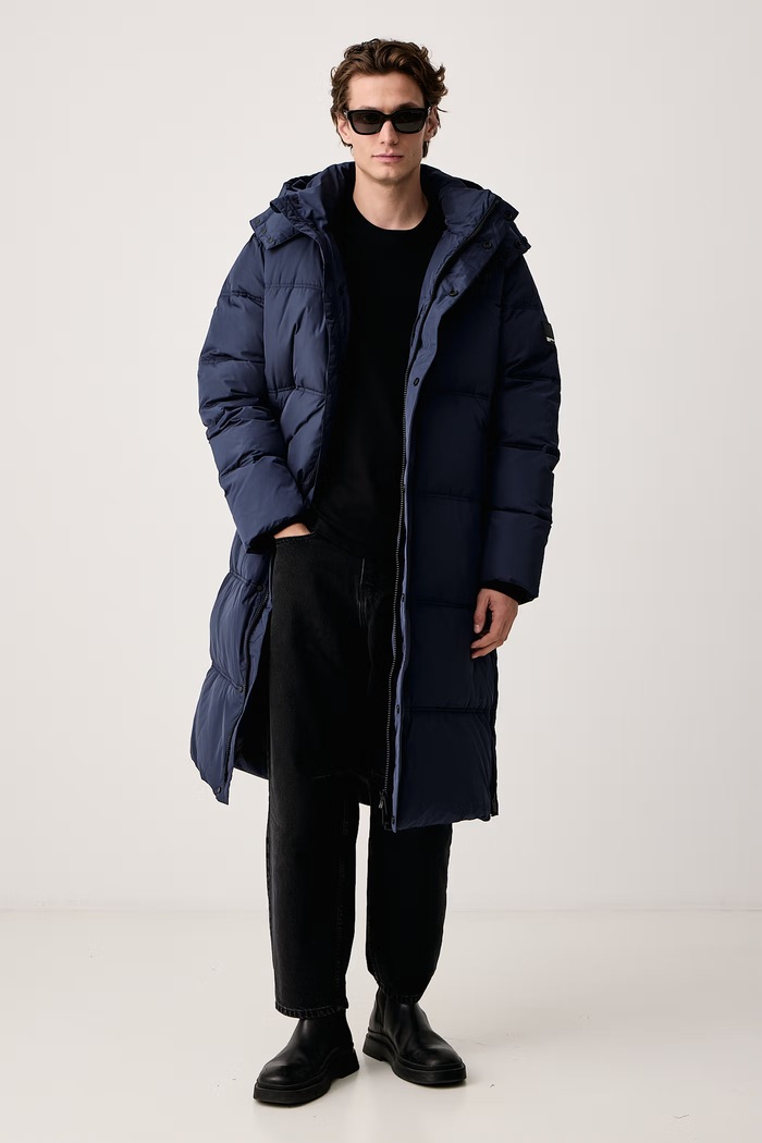 Karl Lagerfeld Jeans Prešívaná bunda pánska B4M15035 tmavomodrá AW26