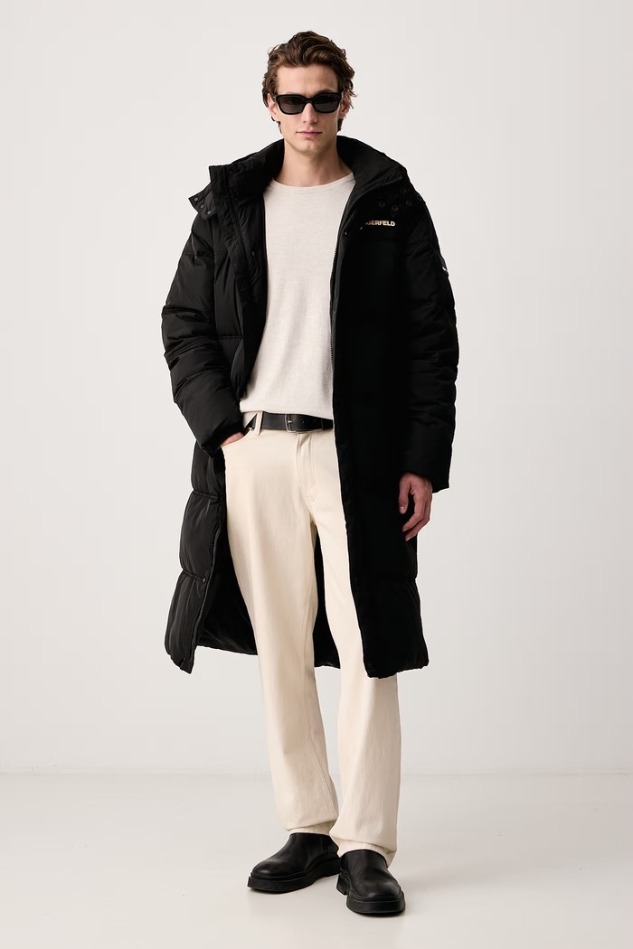 Karl Lagerfeld Jeans Prešívaná bunda pánska B4M15035 čierna AW26