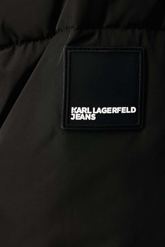 Prešívaná bunda pánska Karl Lagerfeld Jeans čierna B4M15034