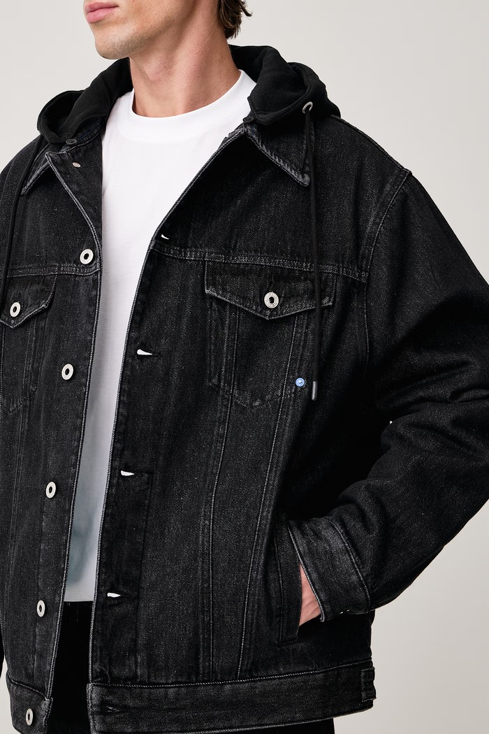 Traper jakna za muškarce x Pietro Terzini Karl Lagerfeld Jeans B4M14042 crna