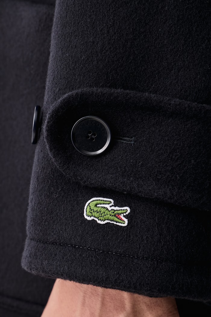 Lacoste Płaszcz męski z wełną BH9722