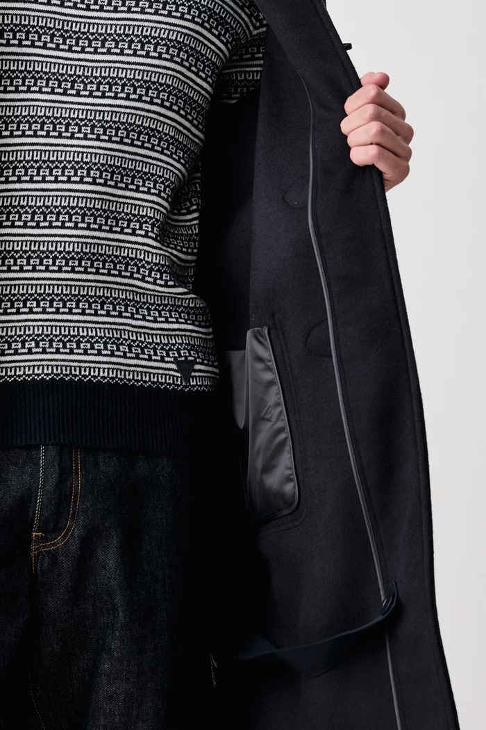 Lacoste Płaszcz męski z wełną BH9722