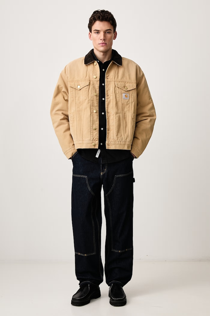 Carhartt WIP OG Trucker Jacket giacca corta in cotone da uomo I037058 beige AW26