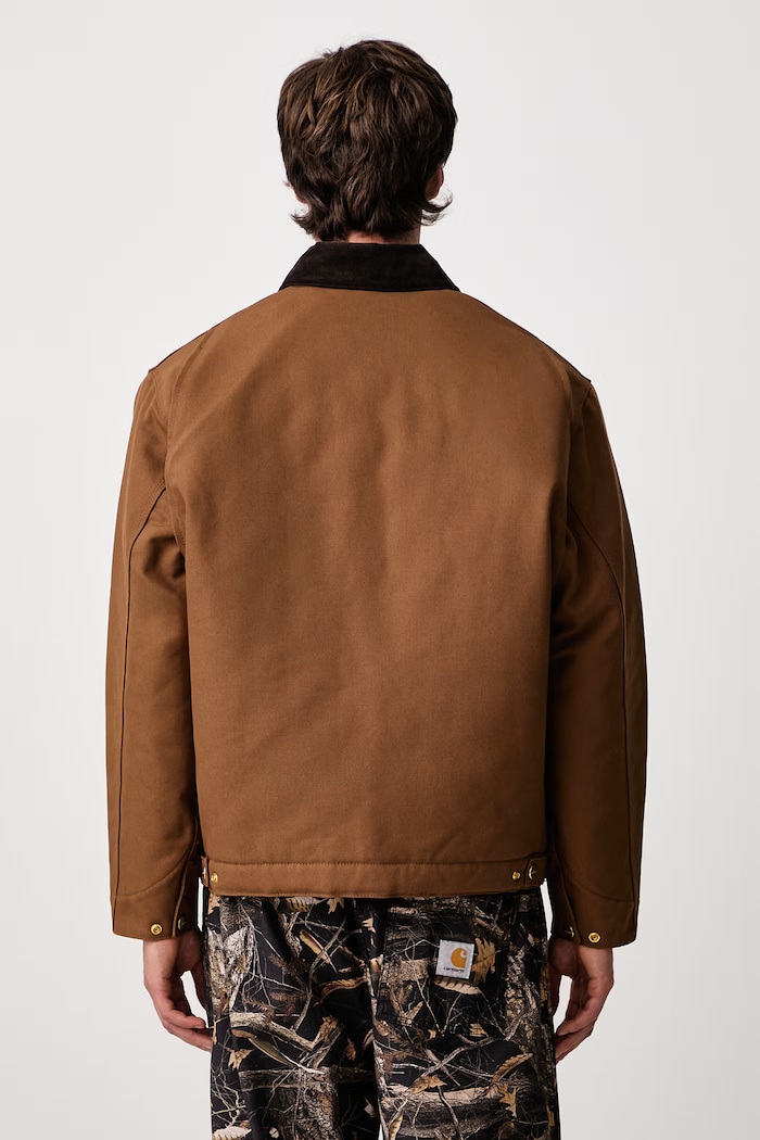 Oblečení Carhartt WIP OG Detroit Jacket krátká bunda bavlněná pánská I027358 hnědá
