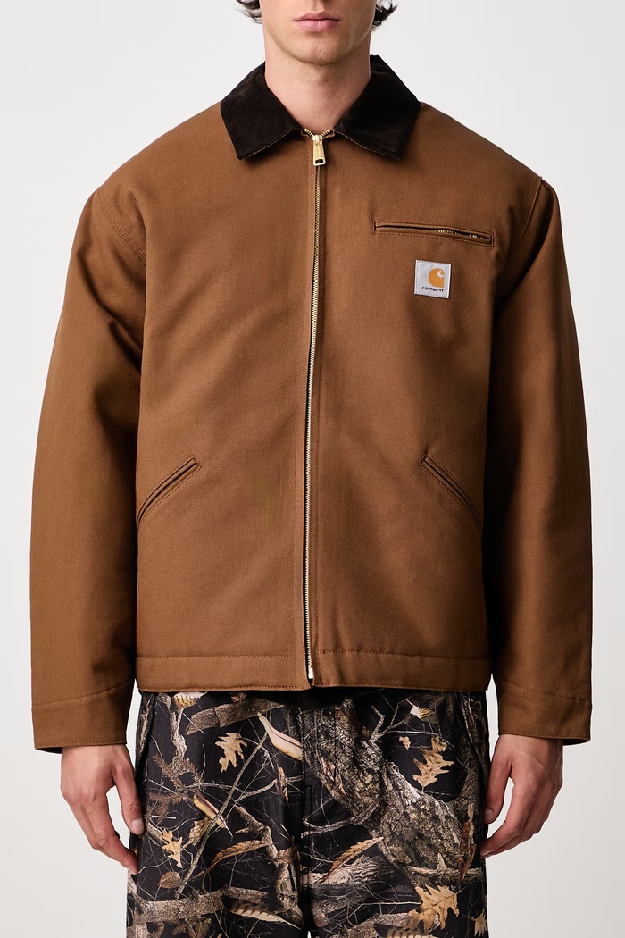 OG Detroit Jacket krátká bunda bavlněná pánská Carhartt WIP hnědá I027358