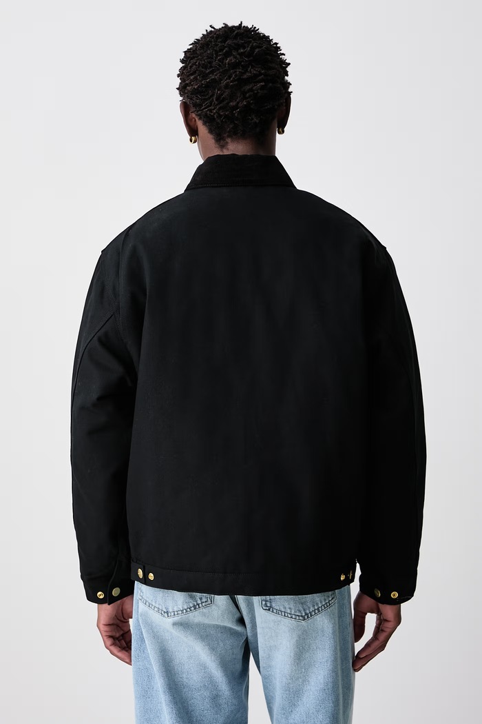 Abbigliamento Carhartt WIP OG Detroit Jacket giacca corta in cotone da uomo I027358 nero