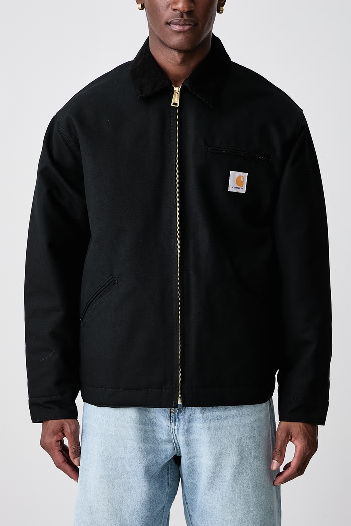 OG Detroit Jacket giacca corta in cotone da uomo Carhartt WIP nero I027358