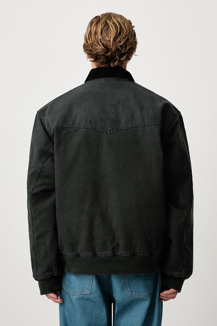 Odzież Carhartt WIP OG Santa Fe Jacket krótka kurtka bawełniana męska I037056 zielony