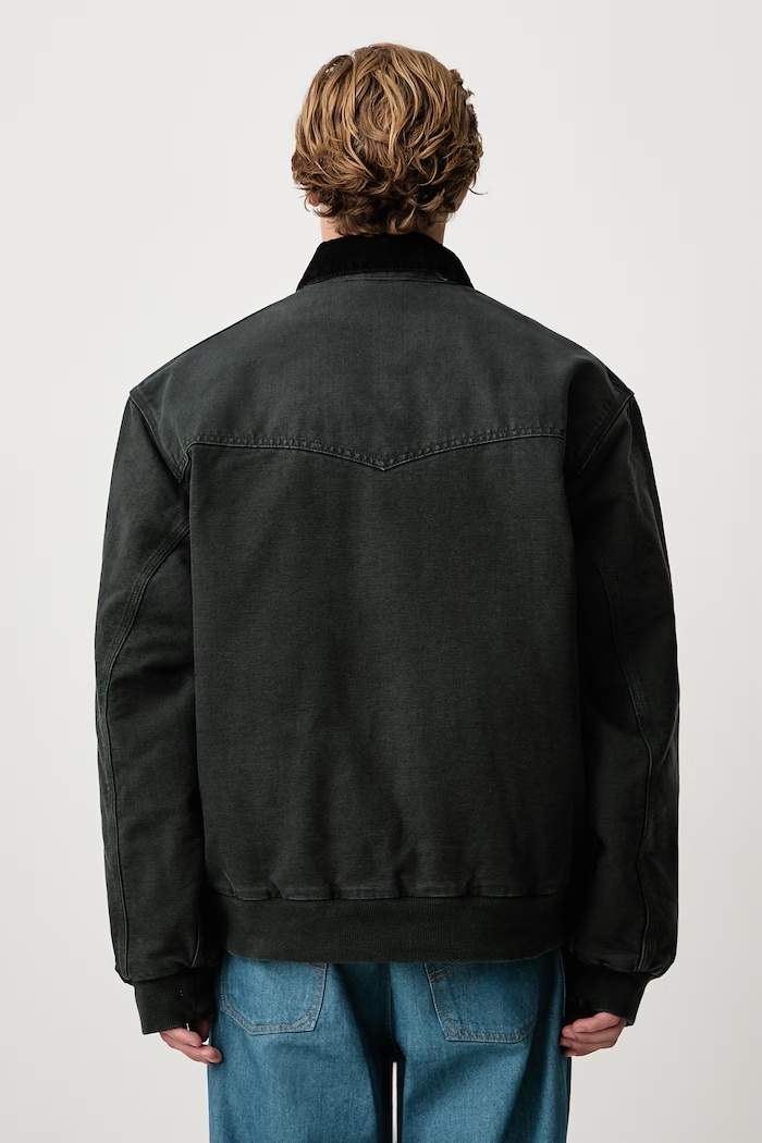 Odzież Carhartt WIP OG Santa Fe Jacket krótka kurtka bawełniana męska I037056 zielony