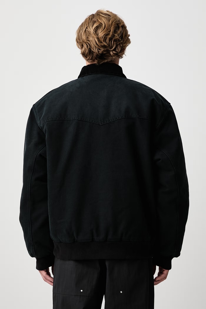 Odzież Carhartt WIP OG Santa Fe Jacket krótka kurtka bawełniana męska I037056 czarny