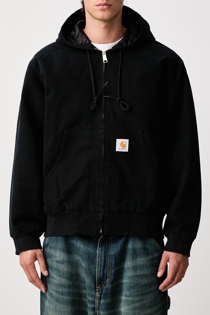 OG Active Jacket коротка куртка бавовняна чоловіча Carhartt WIP чорний I037584