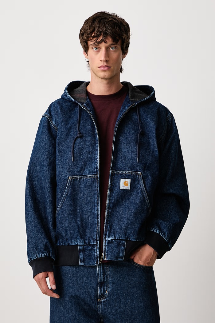 Carhartt WIP OG Active Jacket kurtka przejściowa jeansowa męska niebieski I037581