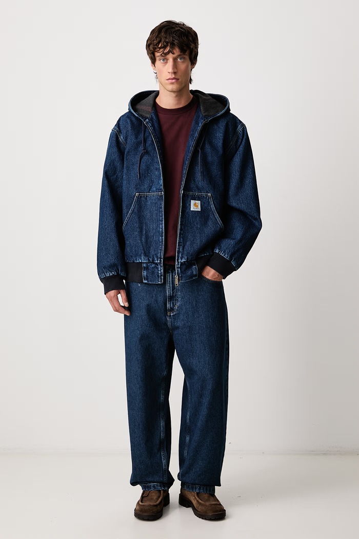 Carhartt WIP OG Active Jacket kurtka przejściowa jeansowa męska I037581 niebieski AW26