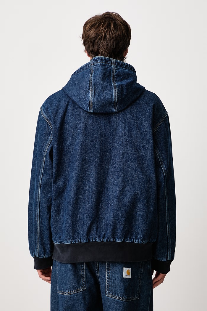 Odzież Carhartt WIP OG Active Jacket kurtka przejściowa jeansowa męska I037581 niebieski