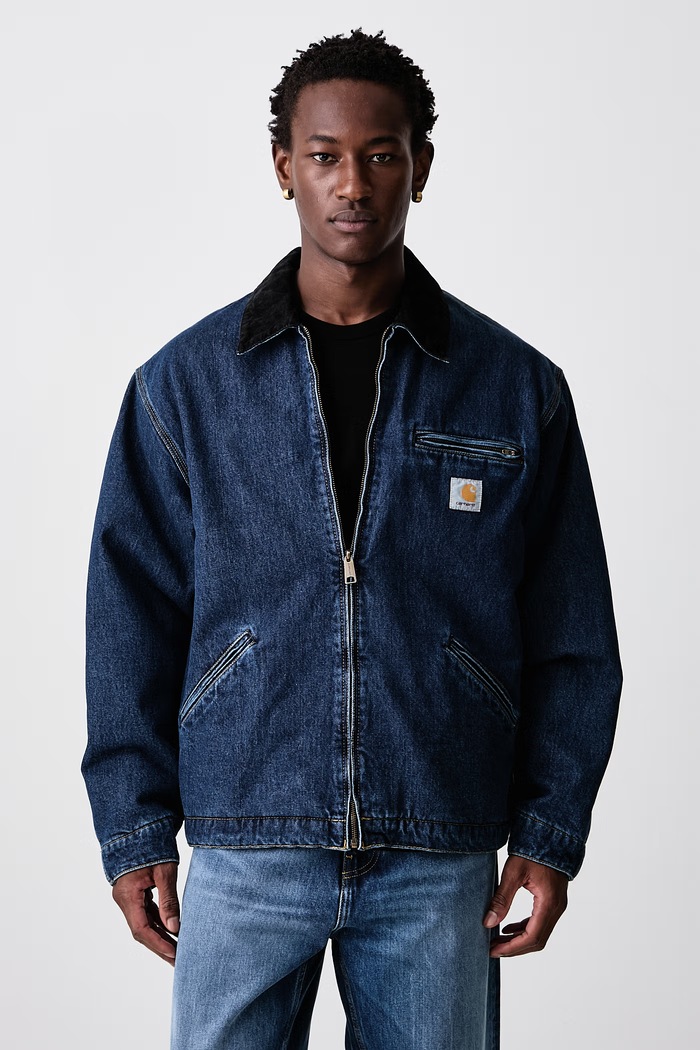 Carhartt WIP OG Detroit Jacket giacca corta in jeans da uomo blu I037535