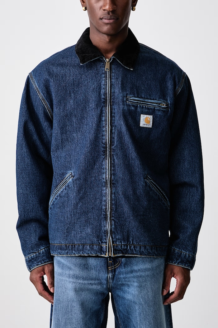 OG Detroit Jacket giacca corta in jeans da uomo Carhartt WIP blu I037535