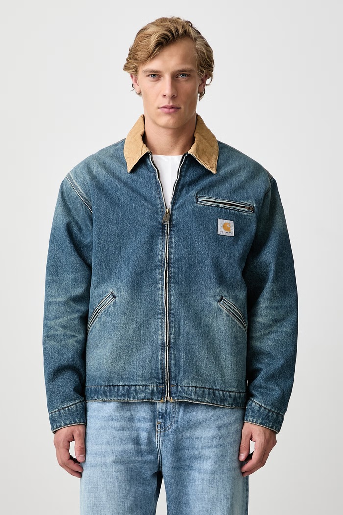 Carhartt WIP OG Detroit Jacket krótka kurtka jeansowa męska niebieski I037535