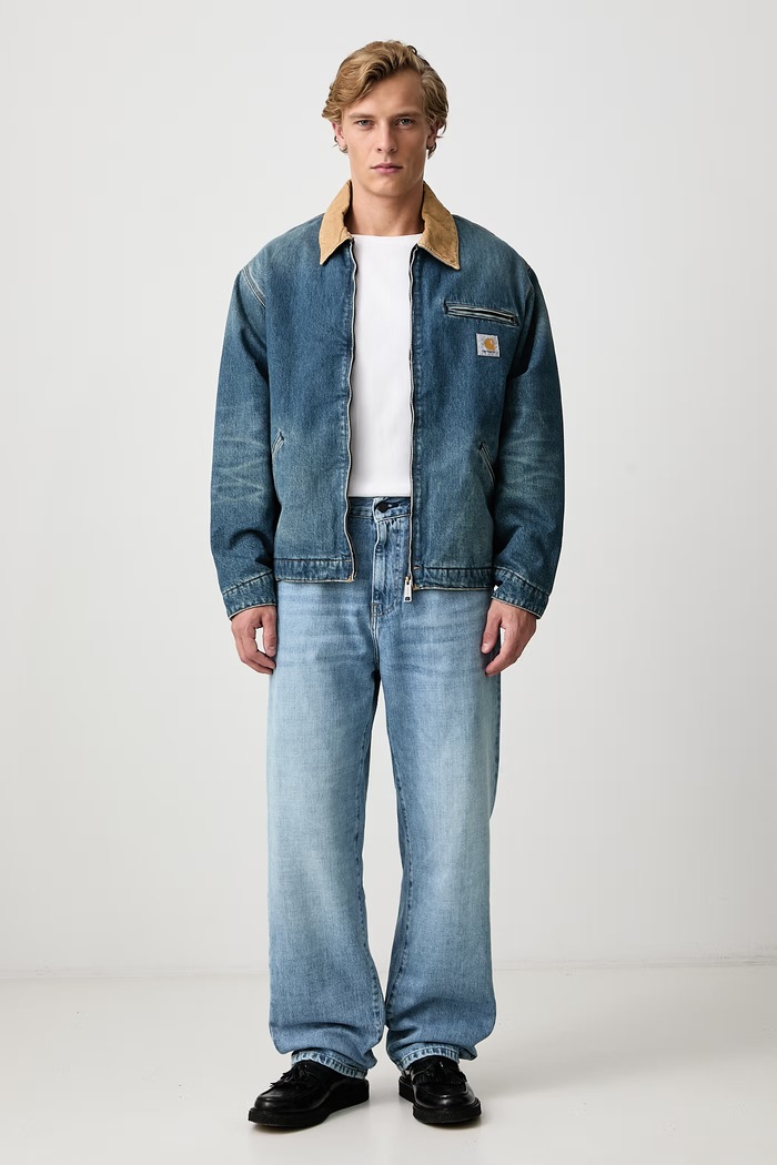 Carhartt WIP OG Detroit Jacket krótka kurtka jeansowa męska I037535 niebieski AW26