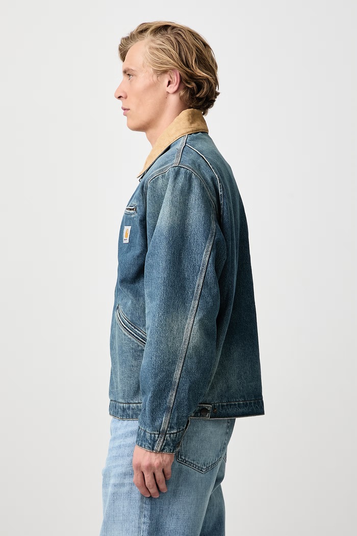 OG Detroit Jacket krótka kurtka jeansowa męska Carhartt WIP I037535 niebieski