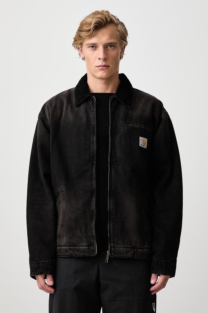 Carhartt WIP OG Detroit Jacket krótka kurtka jeansowa męska czarny I037535
