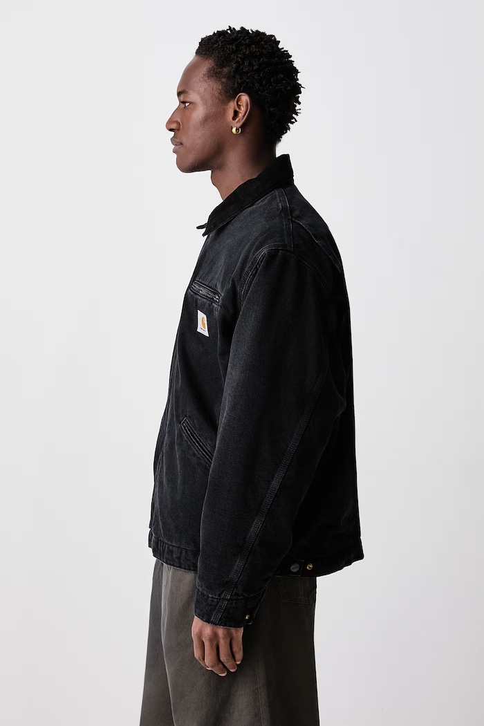 OG Detroit Jacket giacca corta in jeans da uomo Carhartt WIP I037535 nero