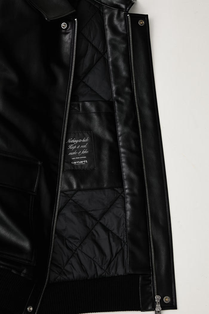 Carhartt WIP Arizona Jacket kurtka z imitacji skóry męska I036997