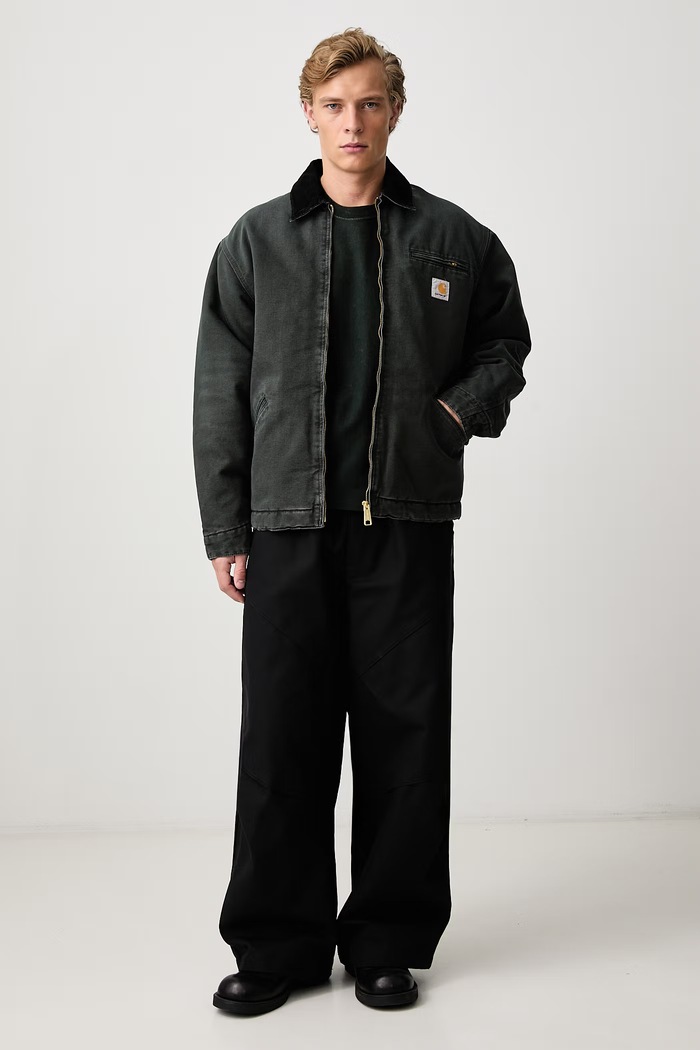 Carhartt WIP OG Detroit Jacket krótka kurtka bawełniana męska I035614 zielony AW26