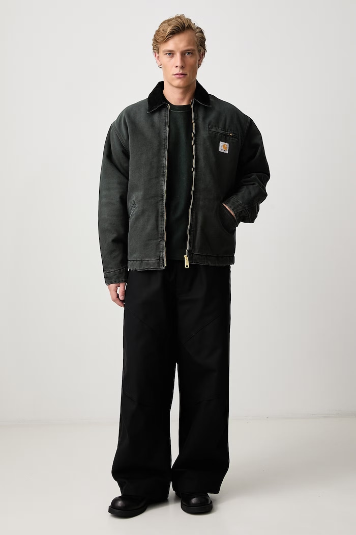 Carhartt WIP OG Detroit Jacket krótka kurtka bawełniana męska I035614 zielony AW26