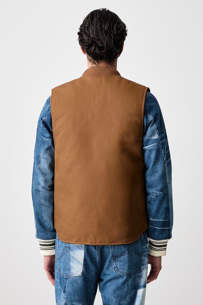 Odzież Carhartt WIP Classic Vest bezrękawnik bawełniany męski I035695 brązowy