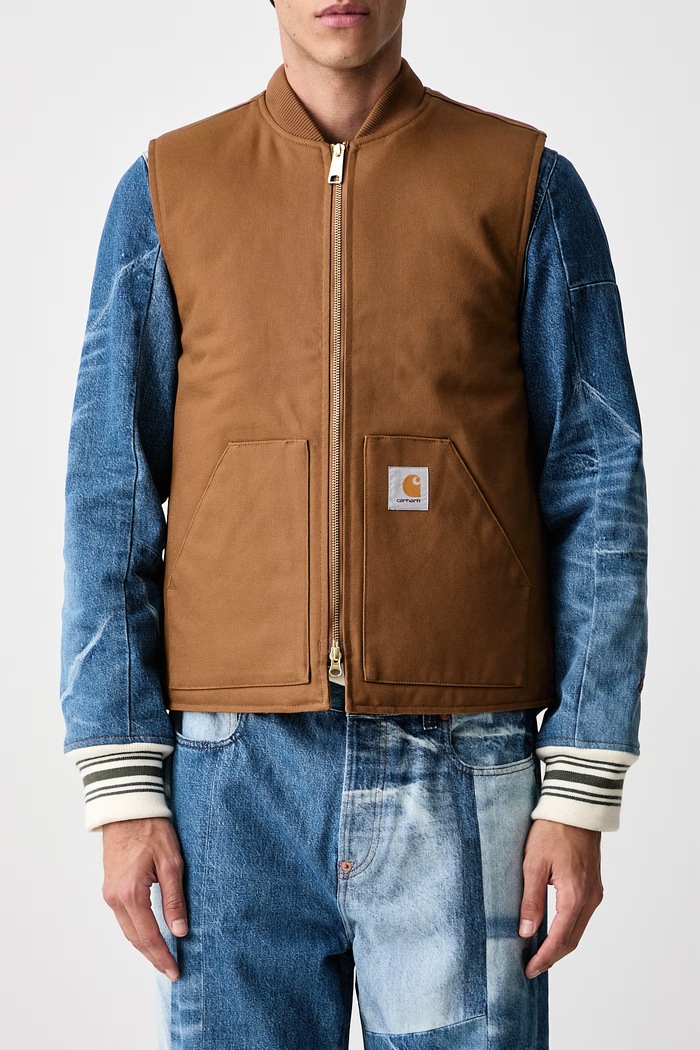Classic Vest bezrękawnik bawełniany męski Carhartt WIP brązowy I035695