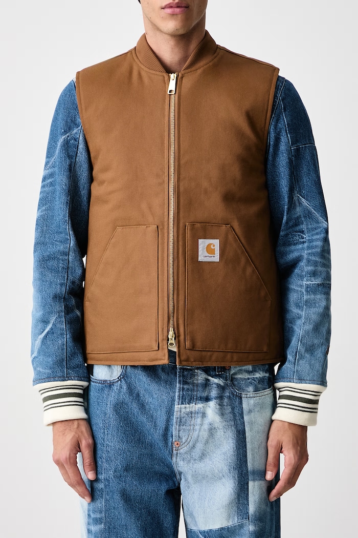 Classic Vest bezrękawnik bawełniany męski Carhartt WIP brązowy I035695