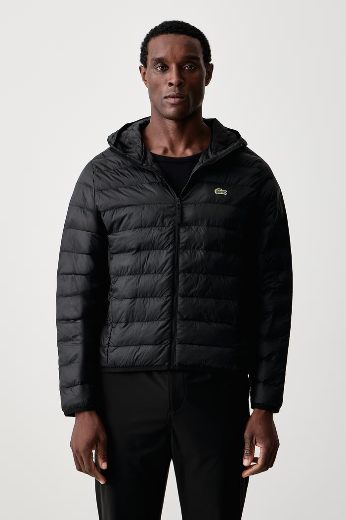 Lacoste Kurtka pikowana męska czarny BH8714