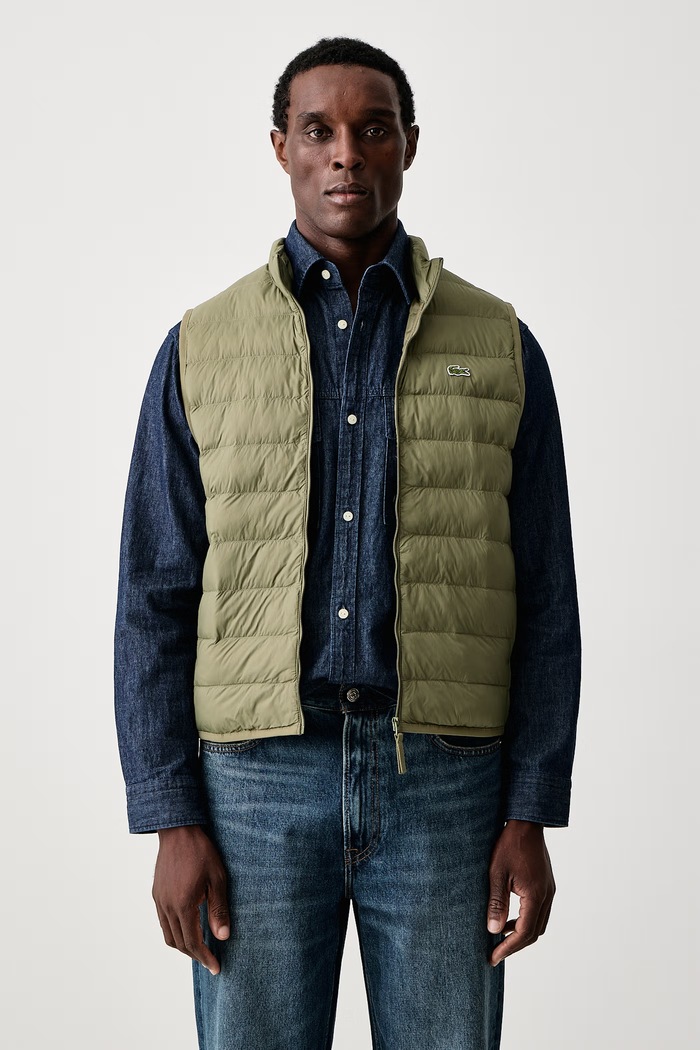 Lacoste Bezrękawnik męski zielony BH8693