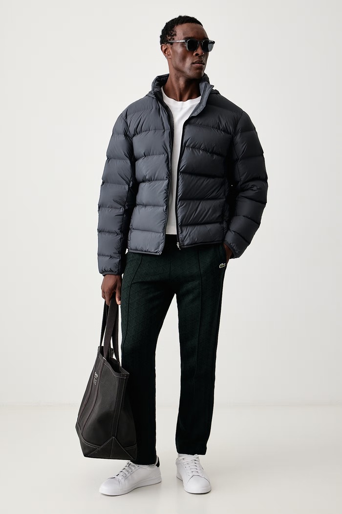 Lacoste Kurtka puchowa męska BH8691 szary AW26