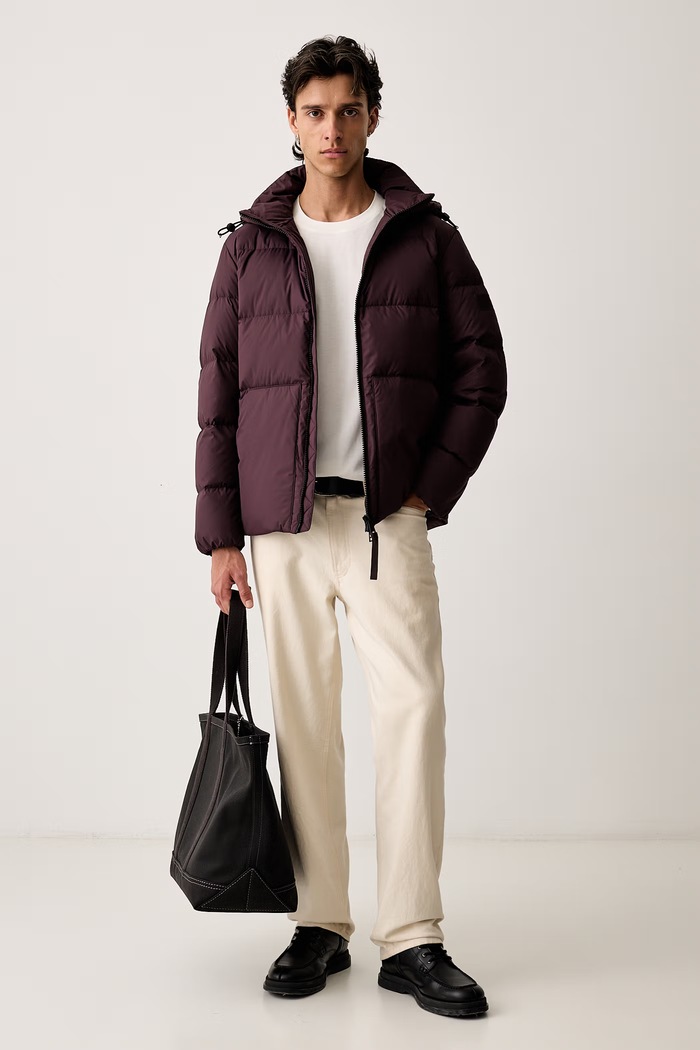 Marc O'Polo péřová bunda 5000011055 burgundské AW26