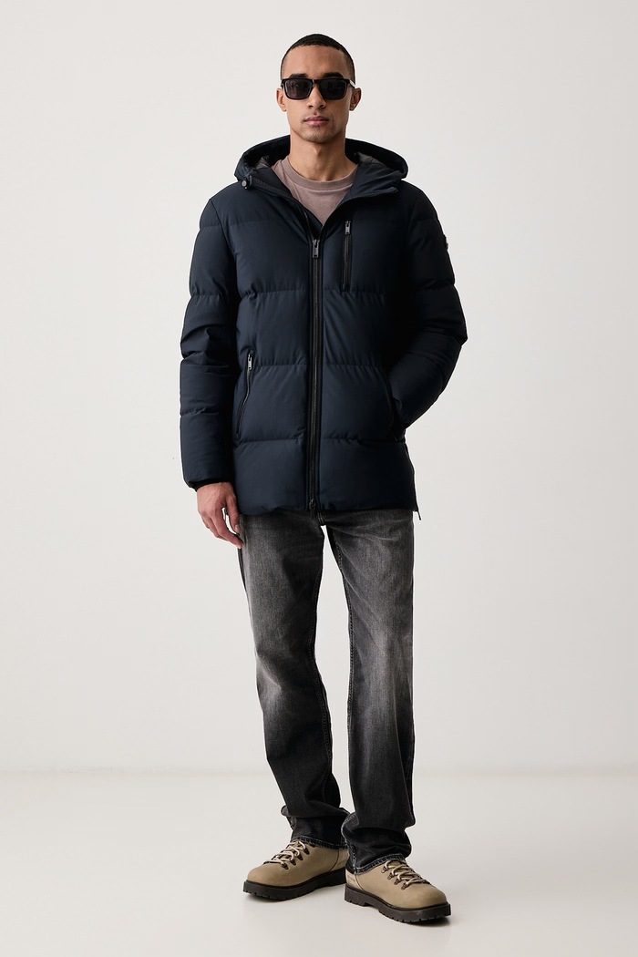 MOOSE KNUCKLES Kurtka puchowa męska M36MJ135 granatowy AW26