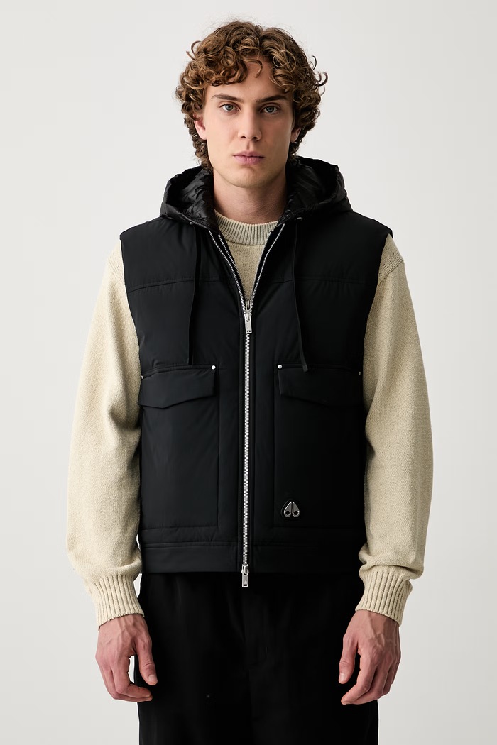 MOOSE KNUCKLES bezrękawnik puchowy męski czarny M35MV481