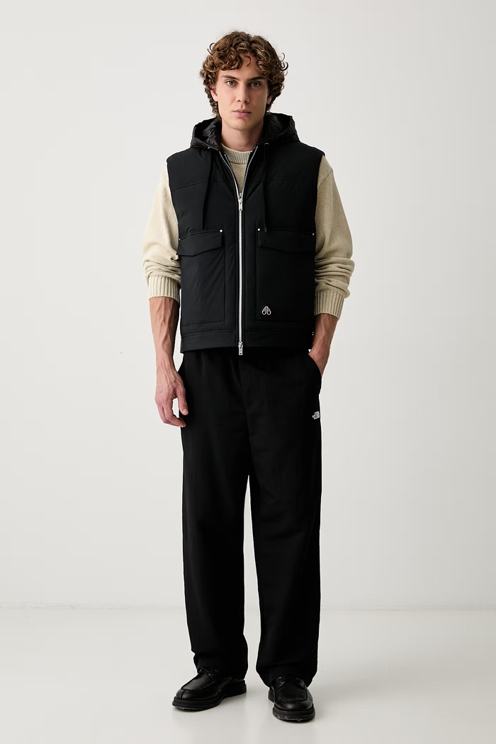 MOOSE KNUCKLES bezrękawnik puchowy męski M35MV481 czarny AW26