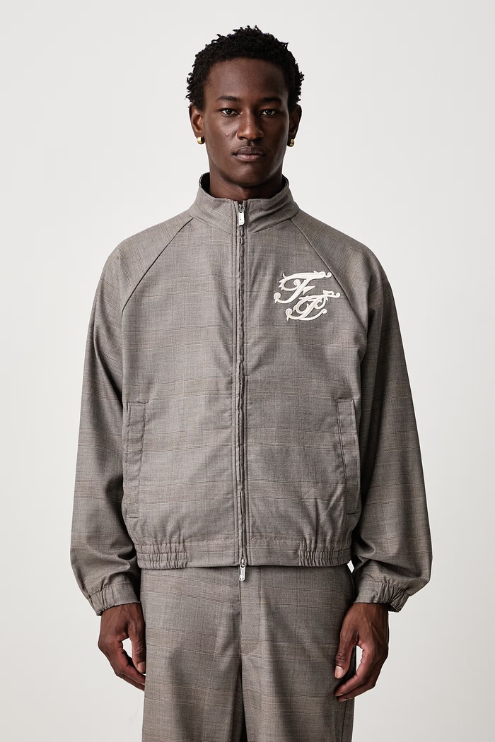 Kurtka przejściowa męska z dodatkiem wełny Filling Pieces beżowy 422660500299