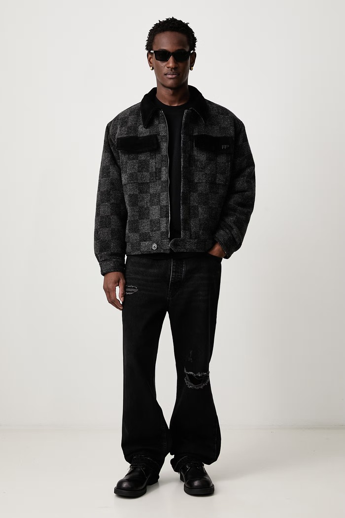Filling Pieces Kurtka męska 422660501296 czarny AW26