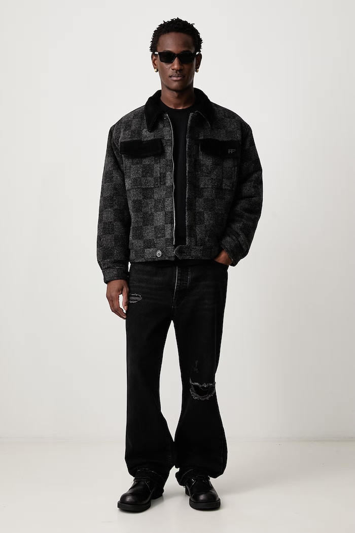 Filling Pieces Kurtka męska 422660501296 czarny AW26