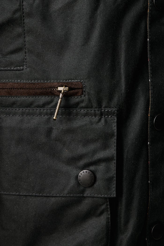 Kurtka przejściowa męska bawełniana Beaufort Barbour zielony MWX2586